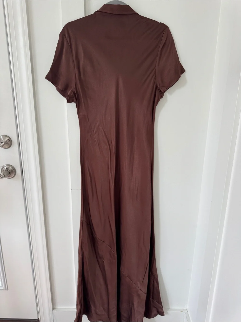 NEW J Crew Collection Short Sleeve Maxi Slip Dress In Luster Crepe Size 14